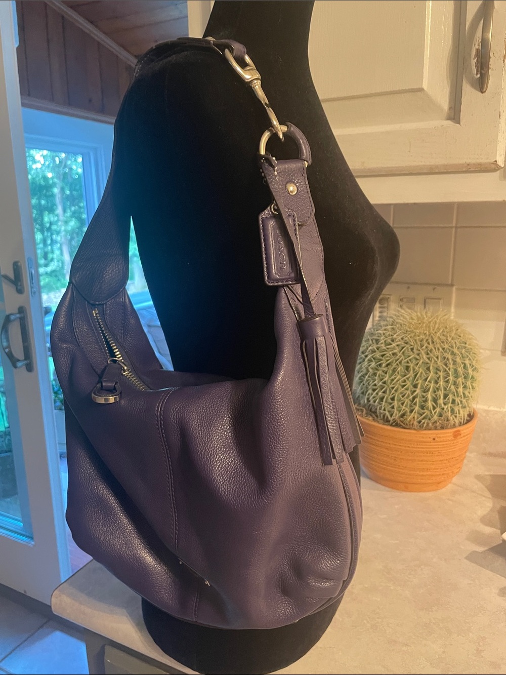 Coach Avery Leather Hobo Shoulder Bag